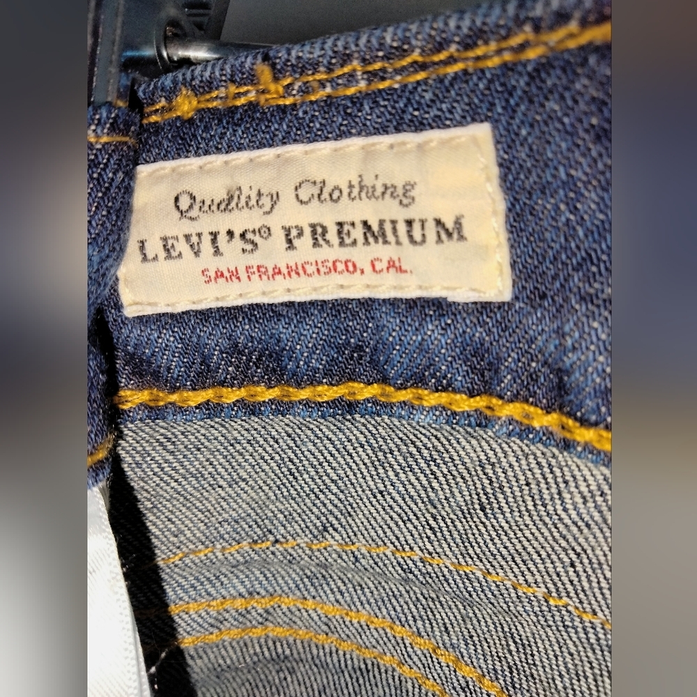 Levi's 511 (Size 36W/30L) Men's Premium Medium Wash Rare (Big E) Denim Jeans - Picture 8 of 12